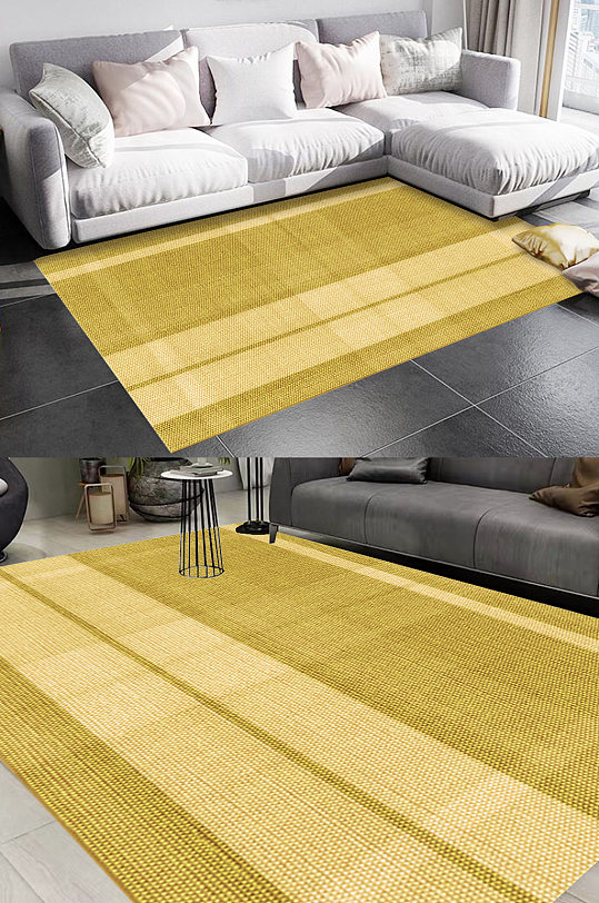 土耳其黄色风格地毯图案-众图网