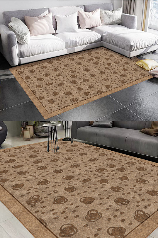 摩洛哥复古风格地毯图案-众图网