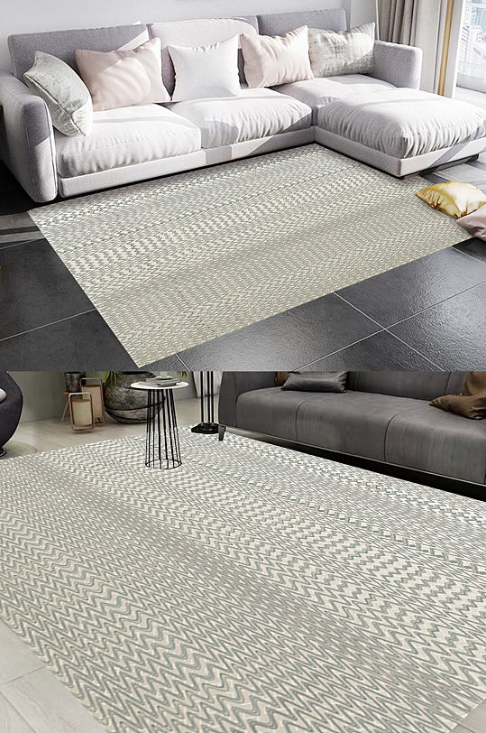 土耳其波浪风格地毯图案-众图网