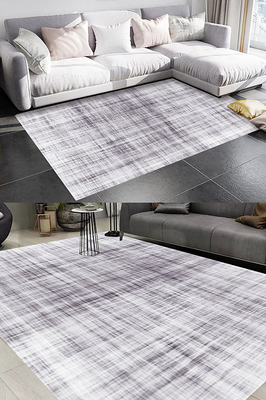 灰色布纹线条风格地毯图案-众图网