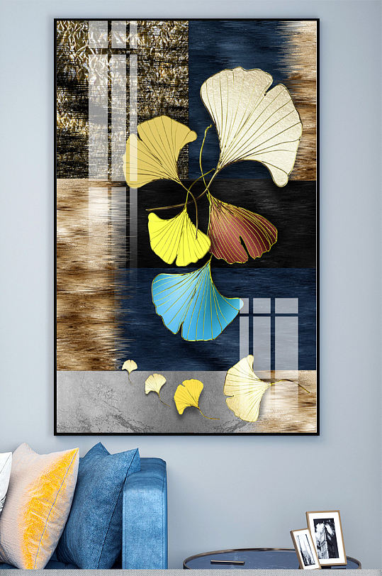 新中式树叶玄关图片-新中式树叶玄关素材下载-众图网