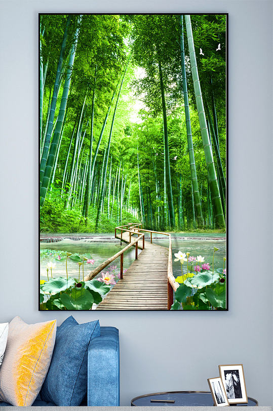 竹林装饰画图片 竹林装饰画设计素材 竹林装饰画模板下载 众图网