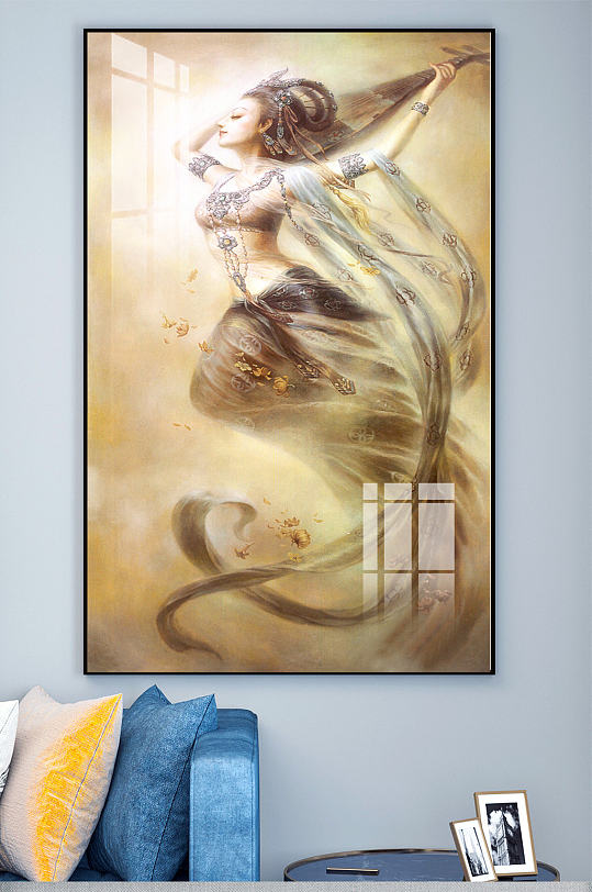 飞天仙女玄关装饰画