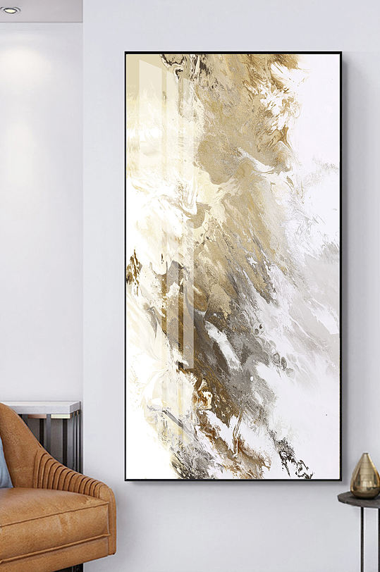 抽象现代装饰画玄关背景墙