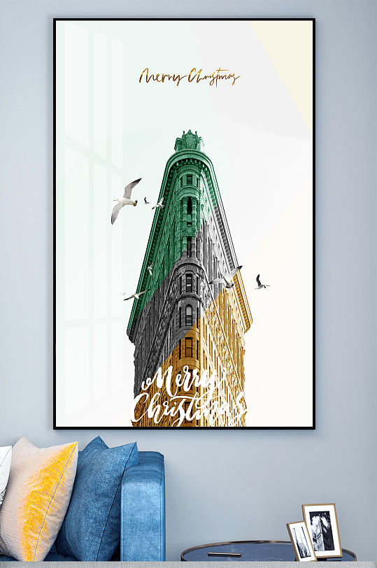 城市建筑风景装饰画