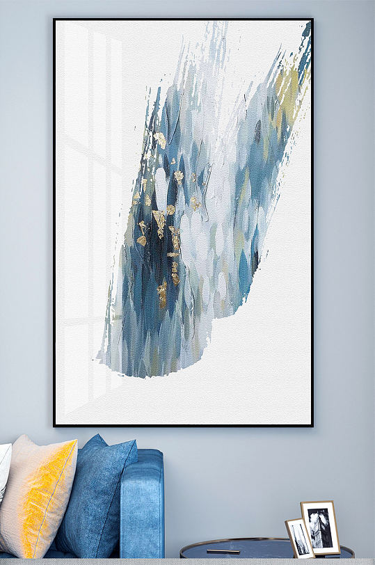 水墨泼墨装饰画玄关