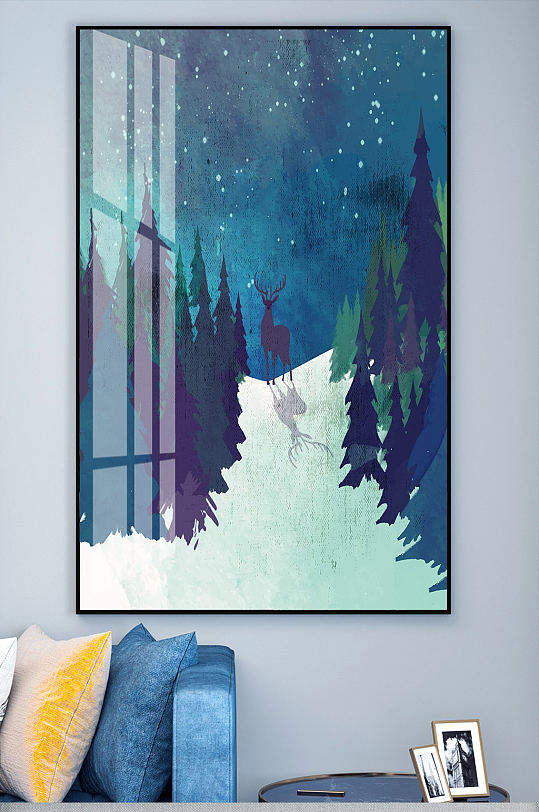 星空装饰画手绘图片-星空装饰画手绘素材下载-众图网