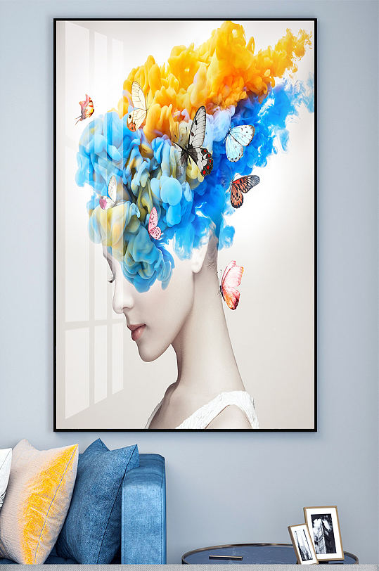 抽象人物银杏叶背景墙美式装饰人物艺术抽象画立即下载立即下载人物