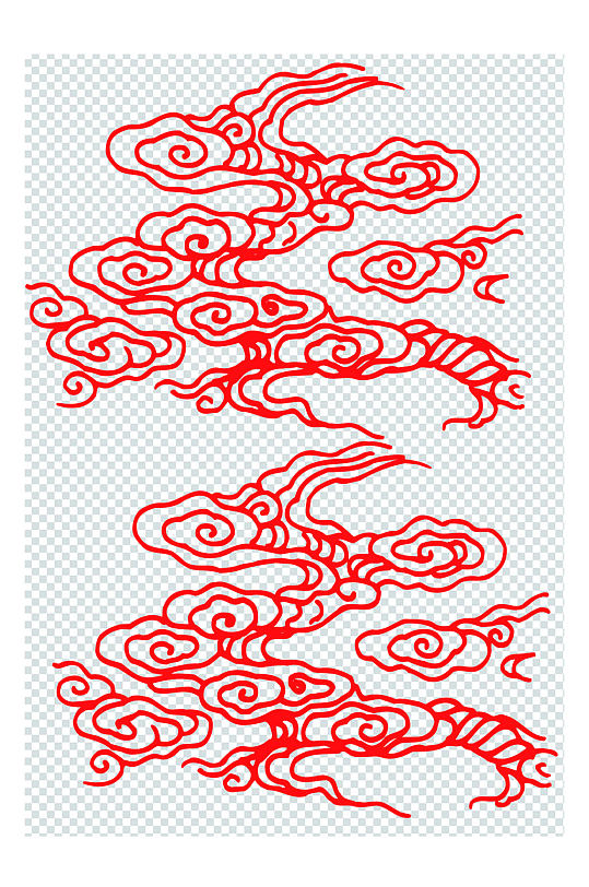 花纹云纹飘逸图案