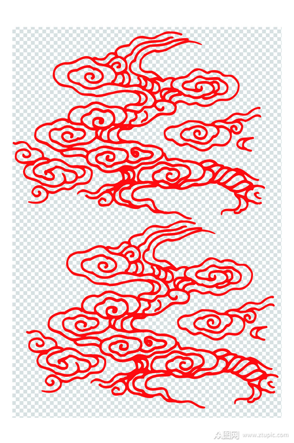 花纹云纹飘逸图案