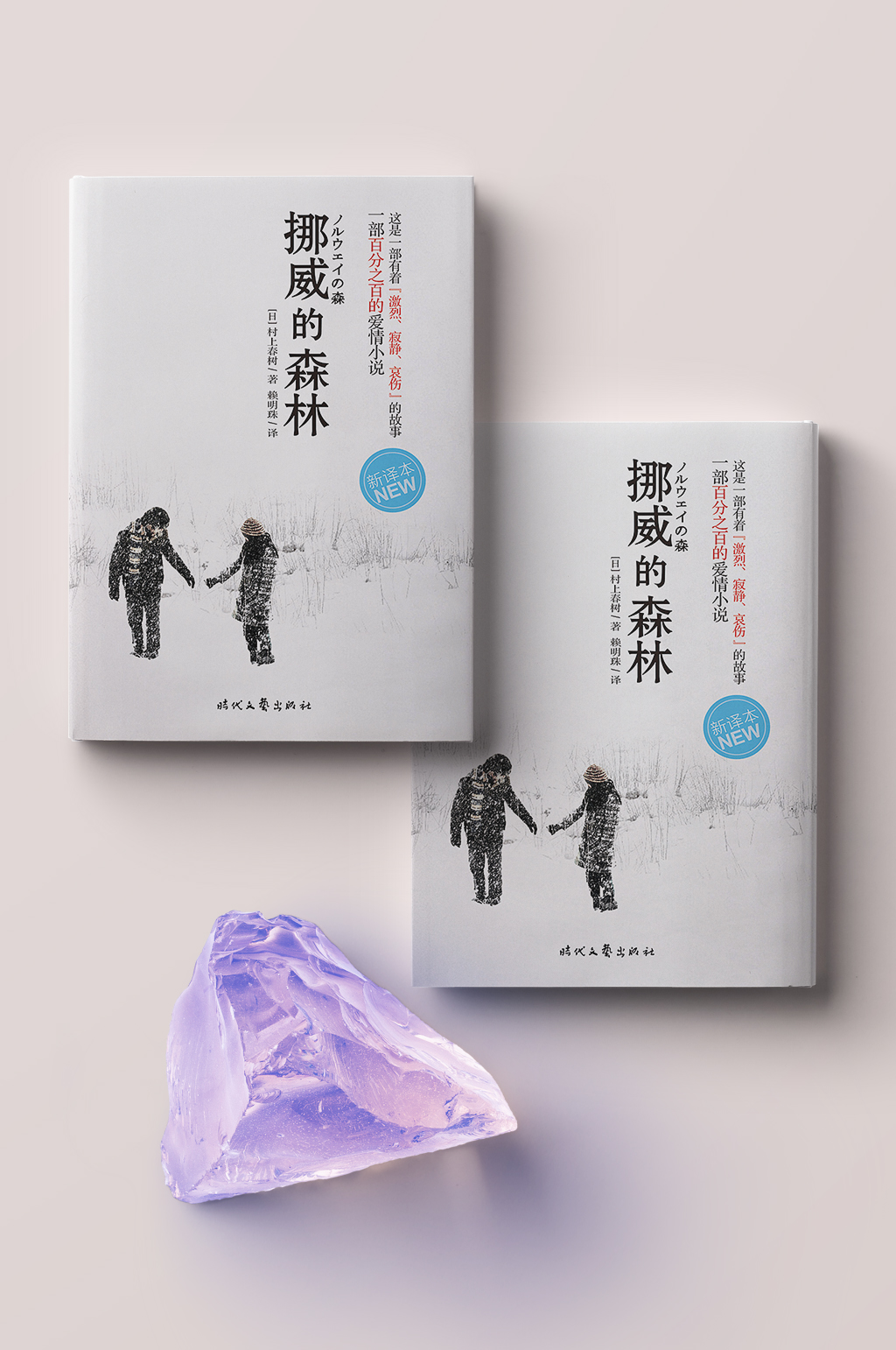 书籍画册封面样机紫宝石书本样机素材