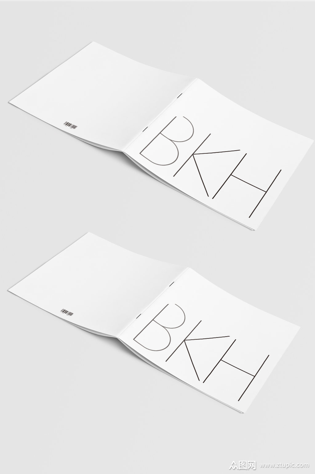 展开画册骑马钉样机