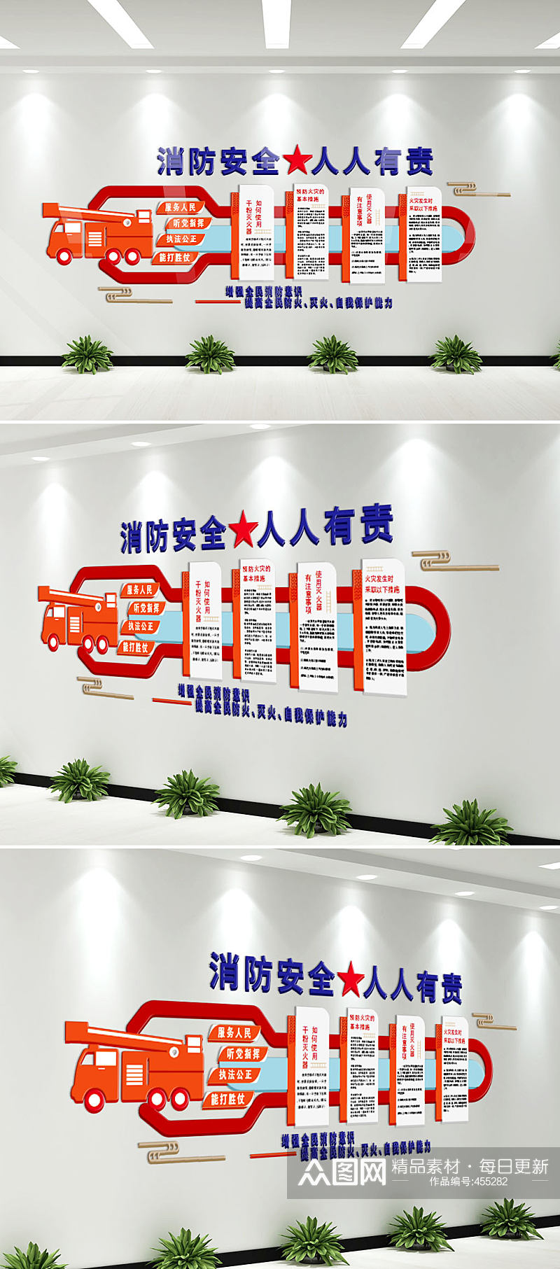 消防安全人人有责素材