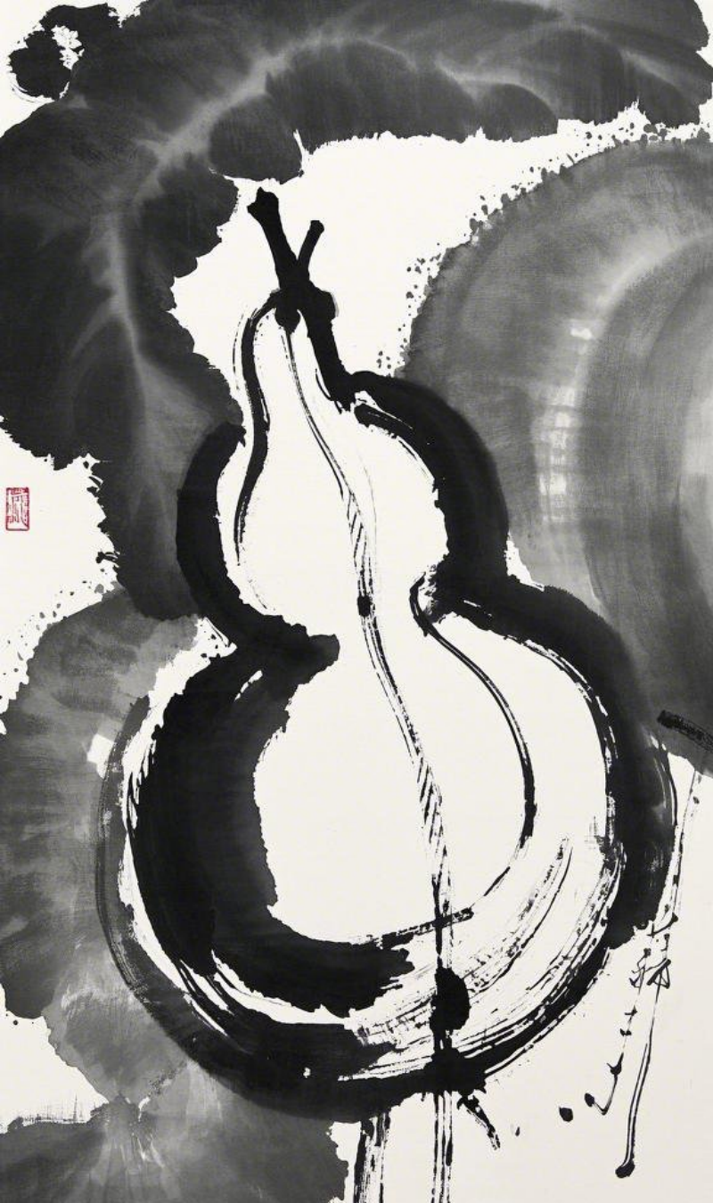 國(guó)畫(huà)水墨畫(huà)葫蘆寫(xiě)意意境留白禪意素材