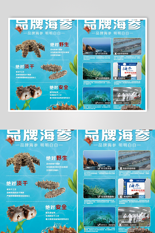 海参传单海参海报