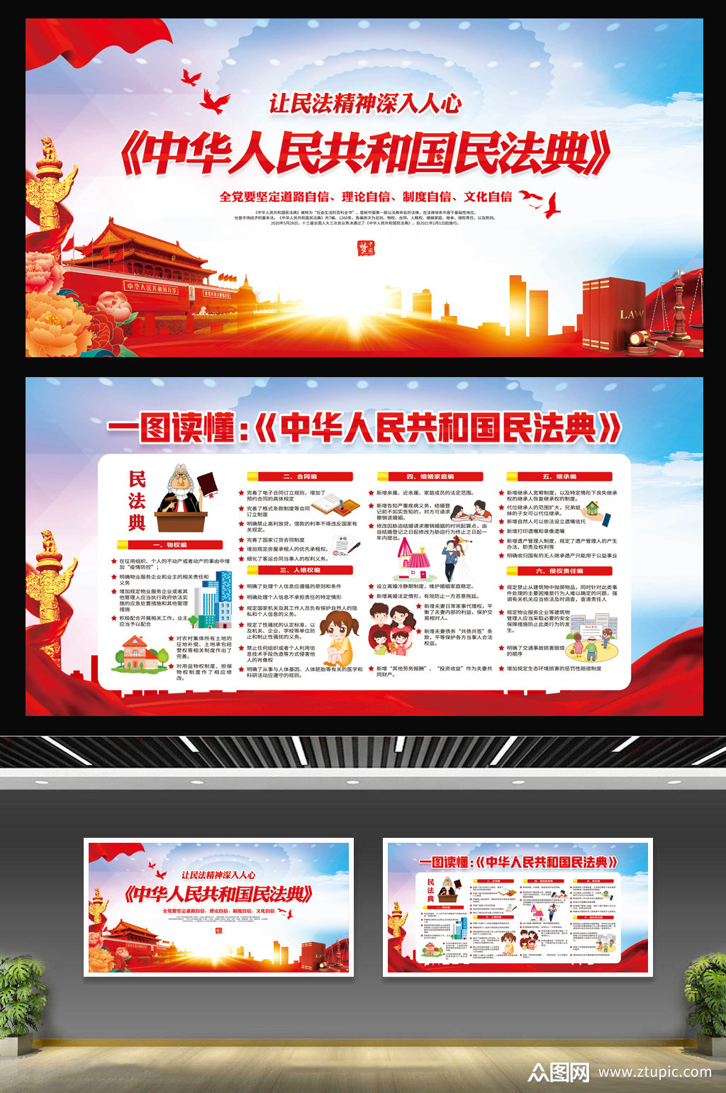 一图看懂中华人民共和国民法典解读民法典素材