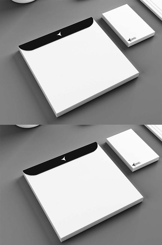 黑色信封样机贴图