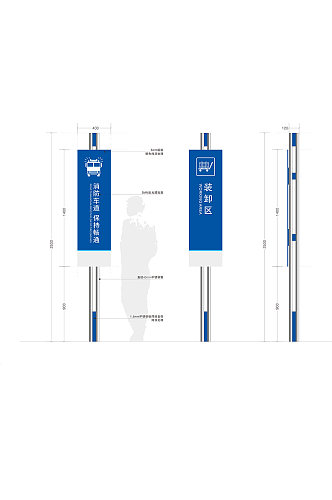 学校工业园区分区牌