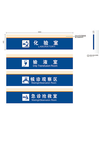 医院导视分区牌标识科室牌