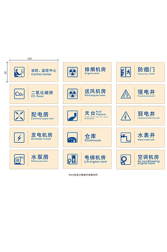 医院导视机房重地门牌