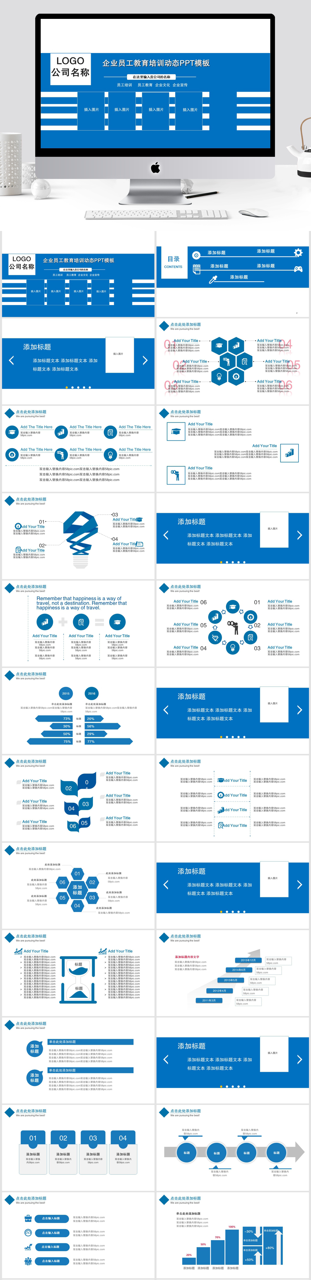 企业员工教育培训模板素材