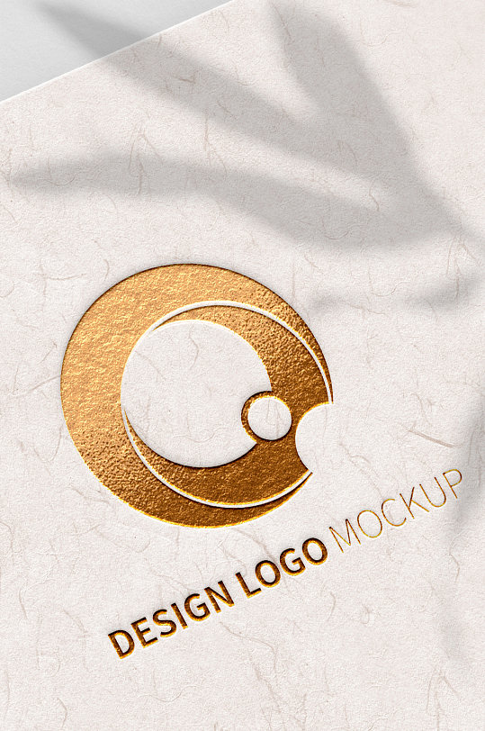 纸张烫金烫银logo样机