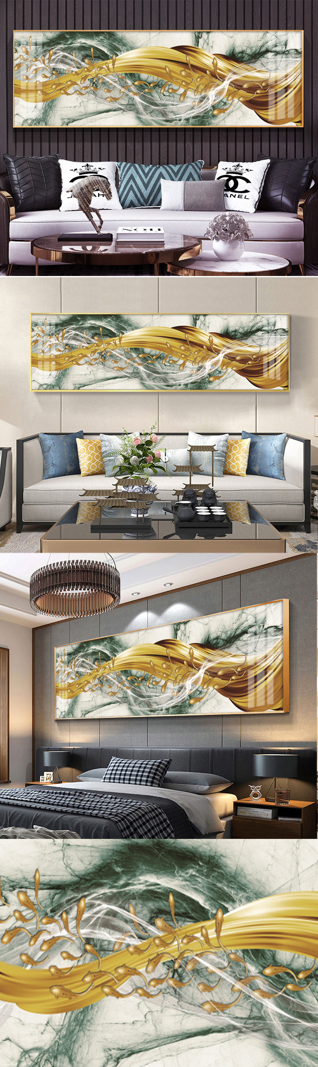 珐琅彩玄关晶瓷飞鸟装饰画素材