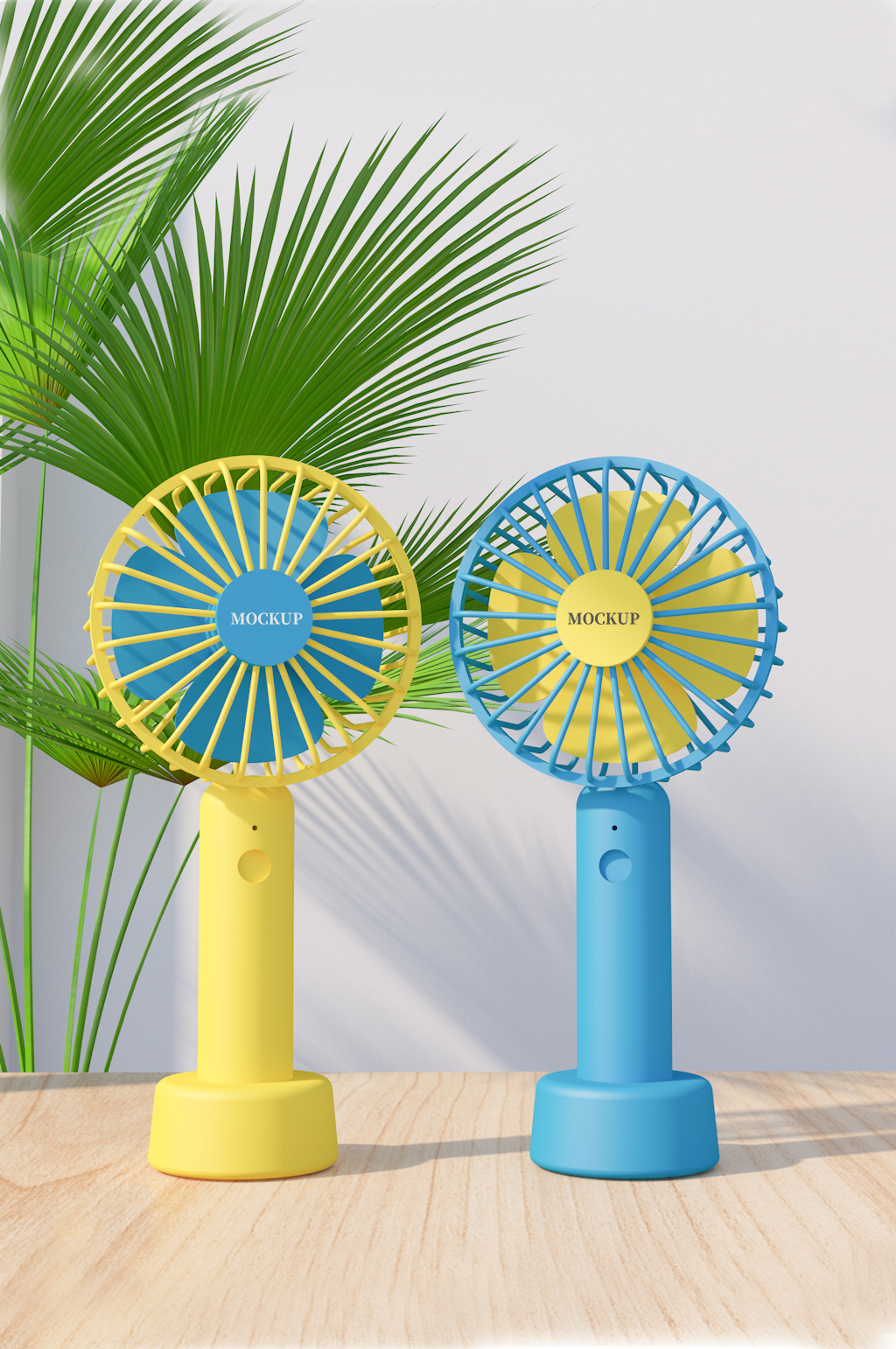 手持小风扇logo样机素材