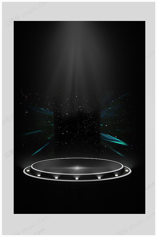 黑色酷炫宣传海报背景