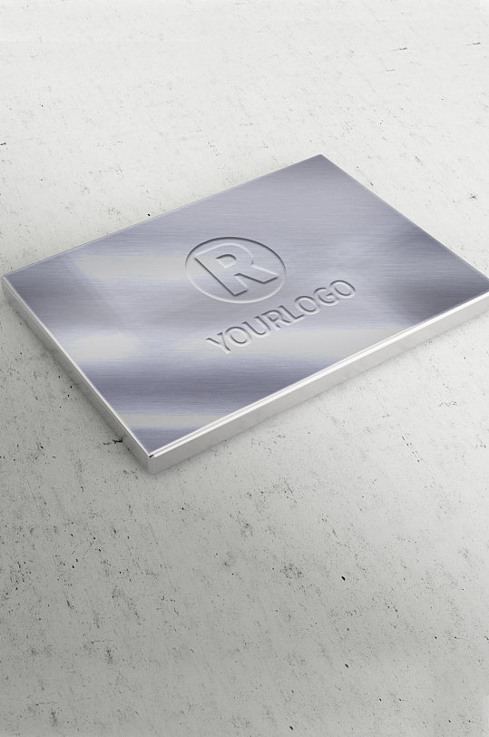 不锈钢牌金属招牌牌子样机 不锈钢牌坊-众图网