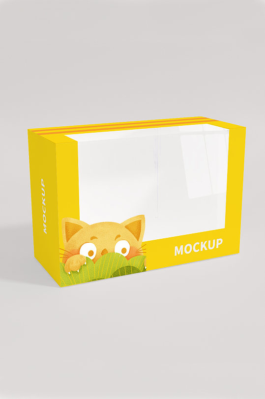 玩具透明盒子包装样机