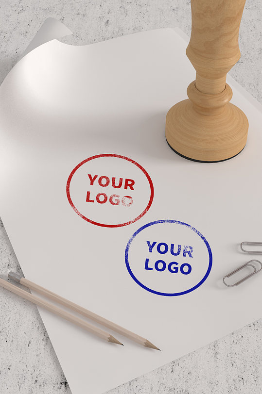 印章章子刻章样机logo