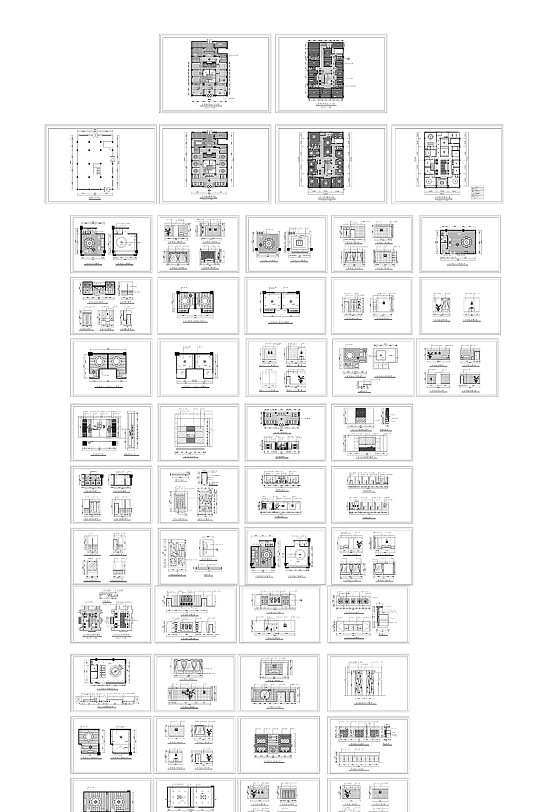 中式餐厅CAD施工图-众图网