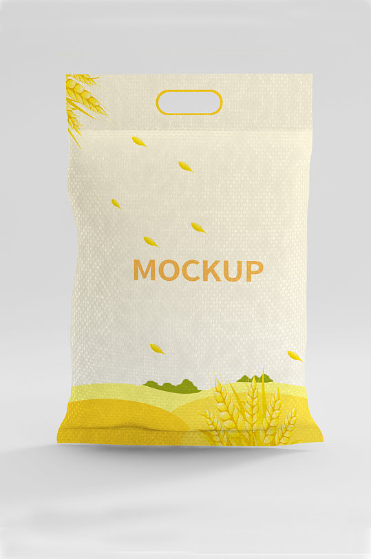 面粉小麦粉袋子包装样机-众图网