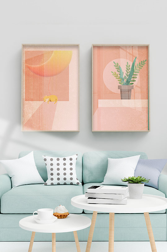 北欧简洁现代高端装饰画