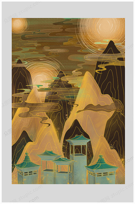 插画敦煌图片-高清插画敦煌素材下载-众图网