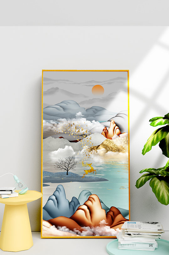 现代立体山水风景装饰画