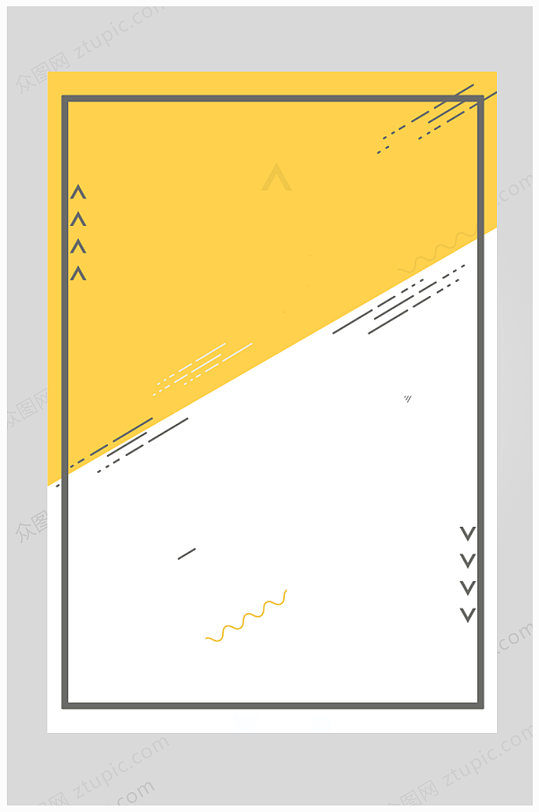 简约清新海报边框背景