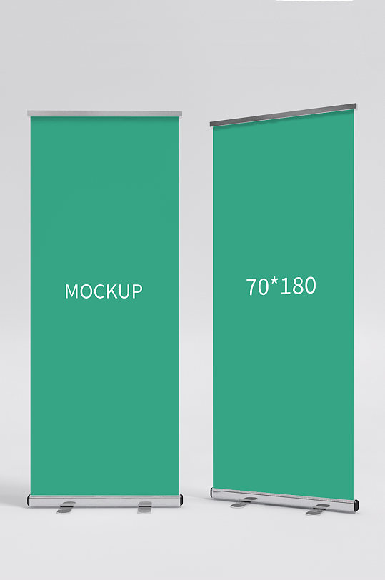 易拉宝左右丽屏展架样机-众图网