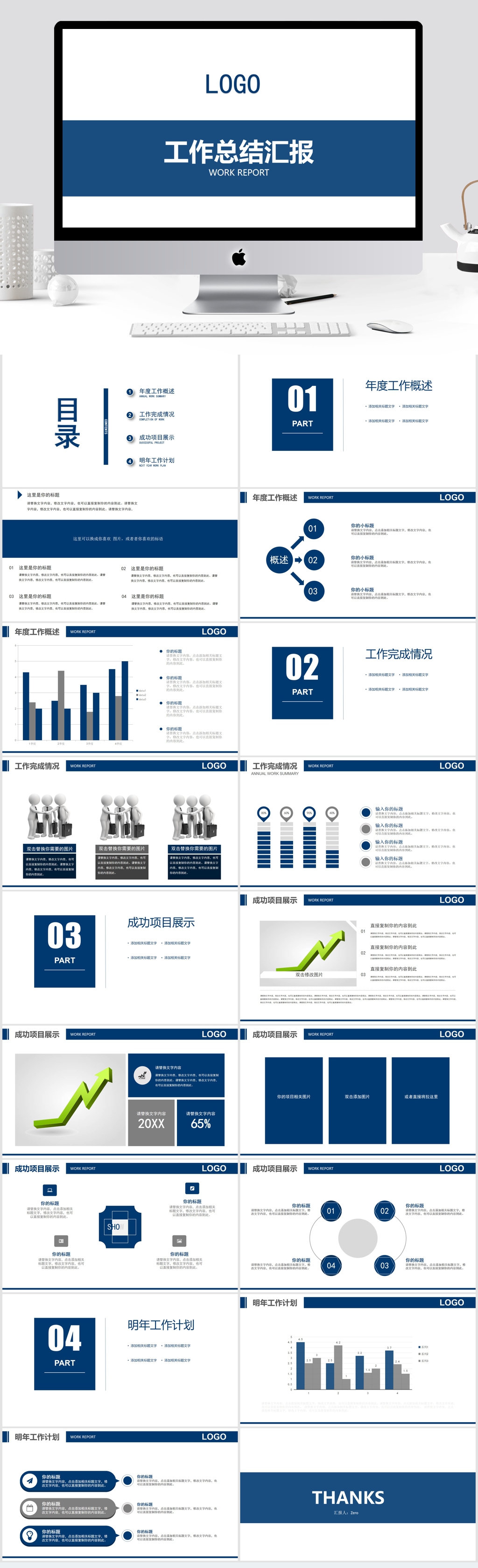 年度工作总结汇报素材