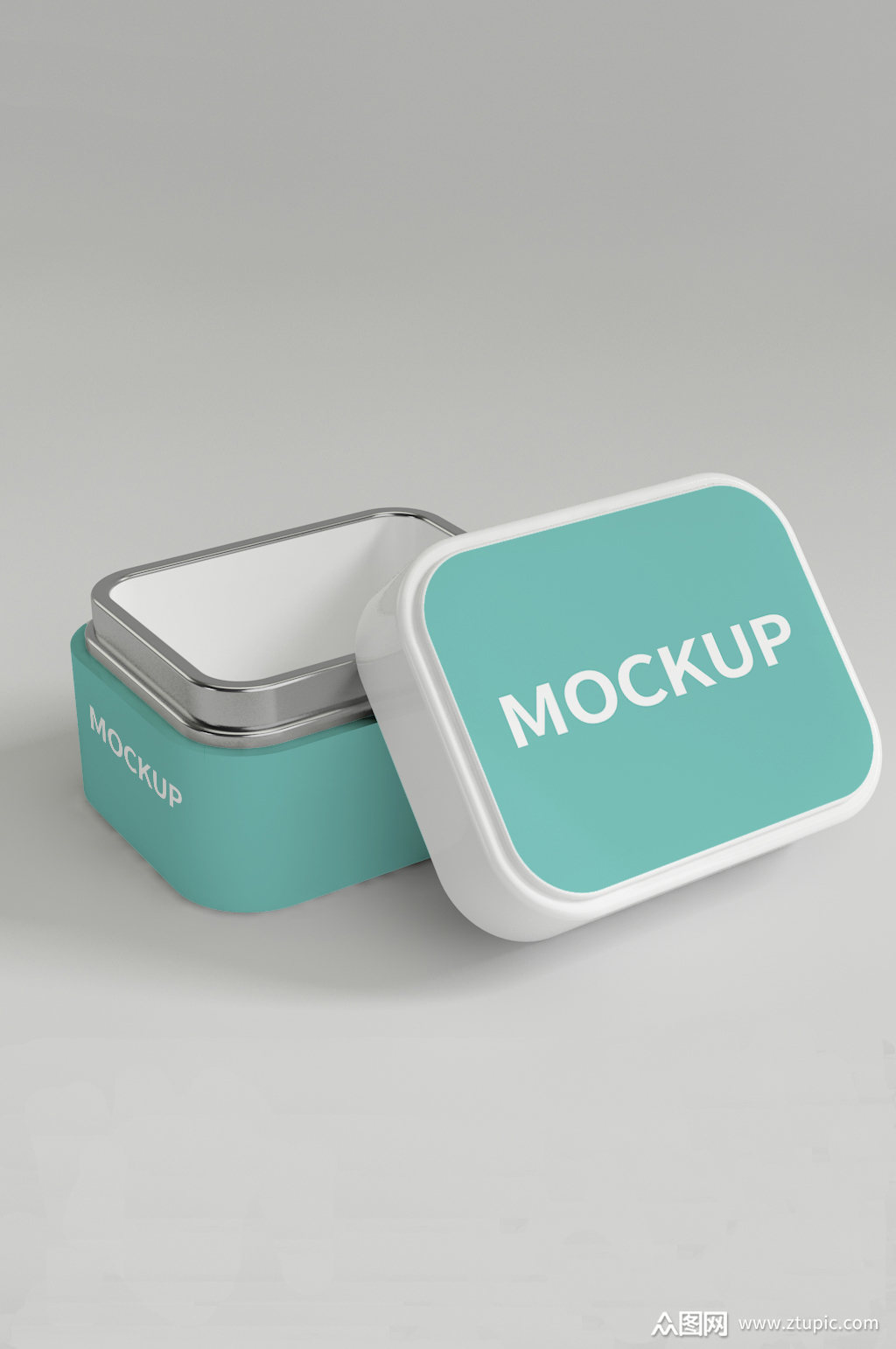 方形铁盒马口盒子包装样机模板下载-编号410086-众图网