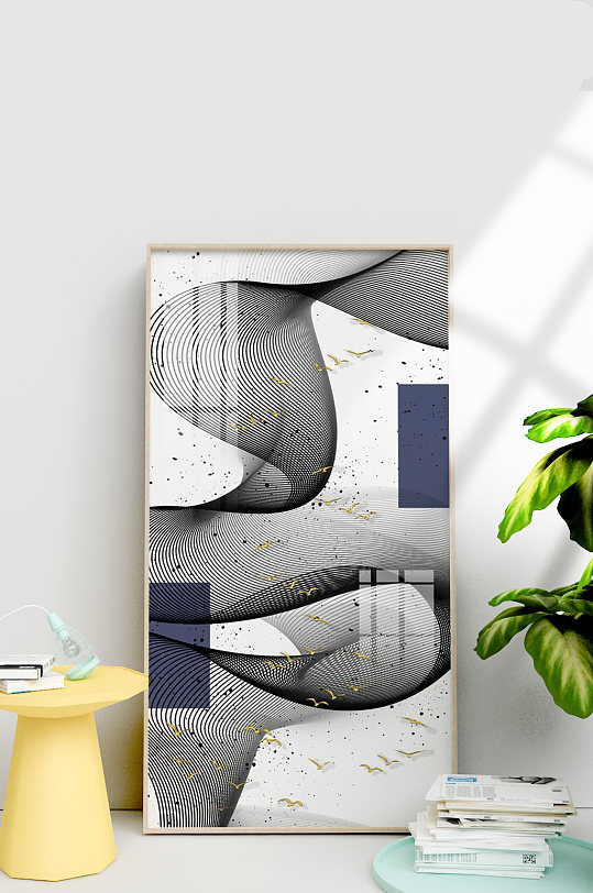 现代简约抽象艺术装饰画