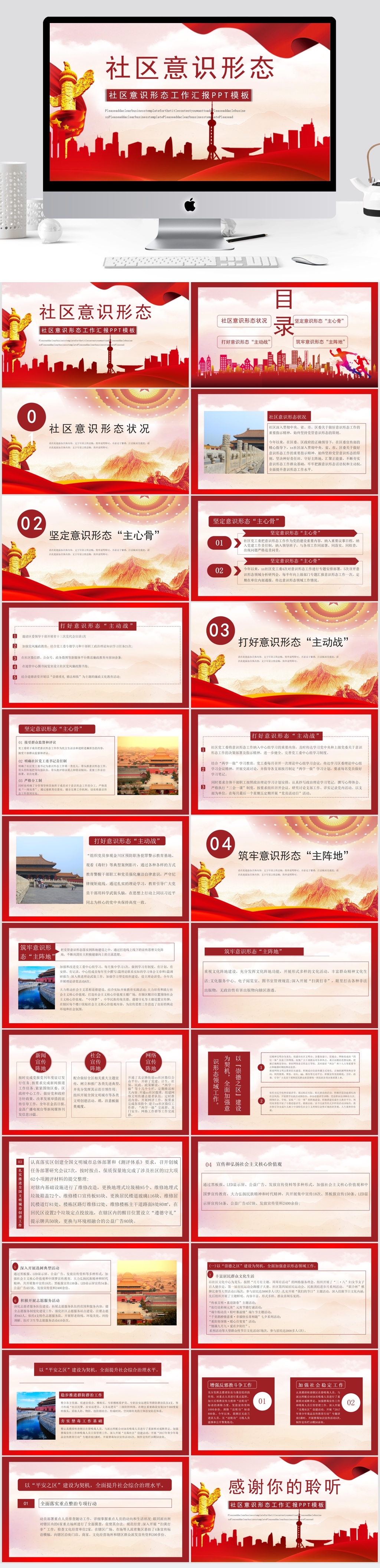 社区意识形态ppt素材