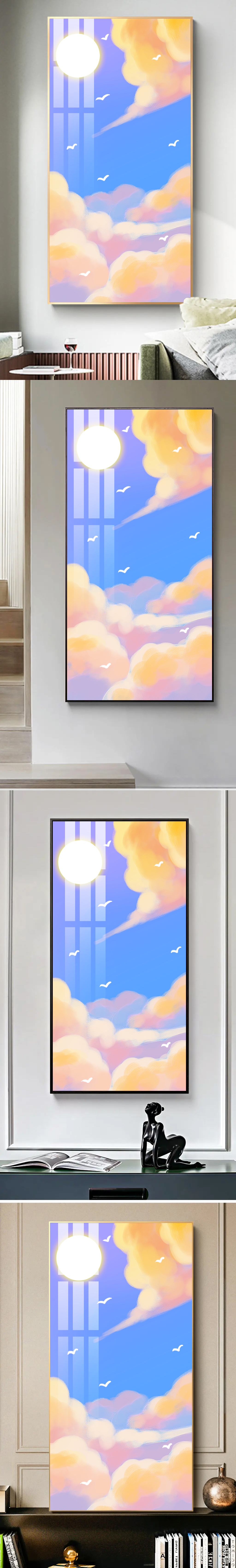简约意境天空装饰画素材