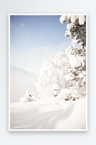 大雪摄影雪山雪树素材