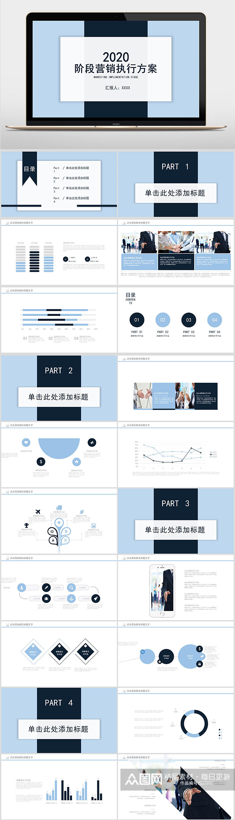 阶段营销执行方案管理战略PPT模板素材