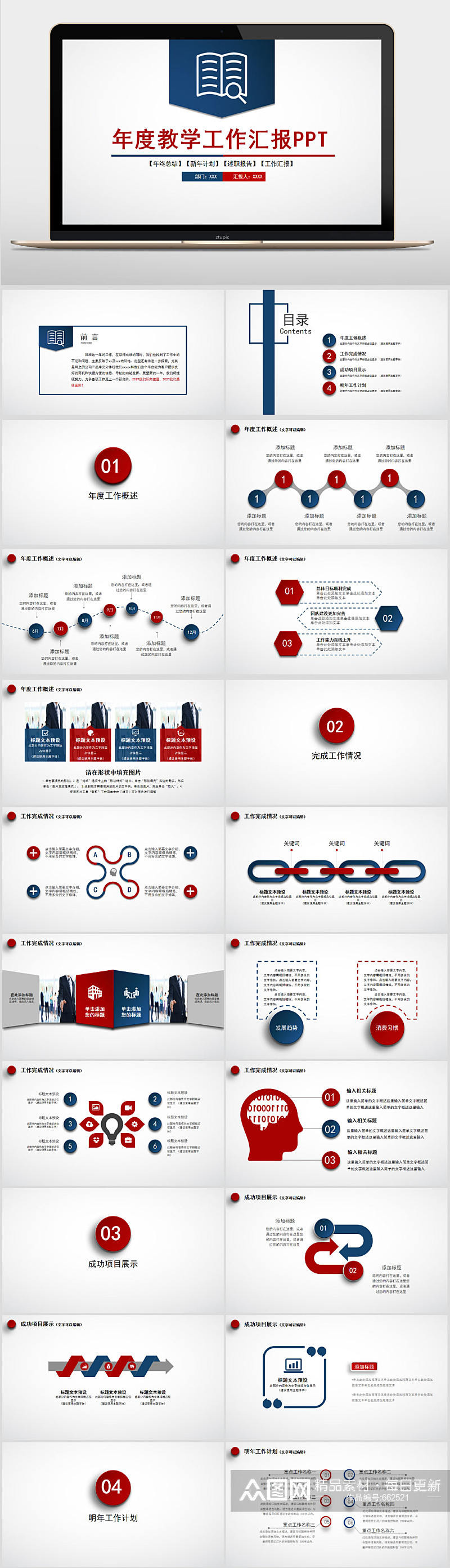 年度教学工作汇报ppt素材