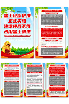 中华人民共和国黑土地保护法党建海报