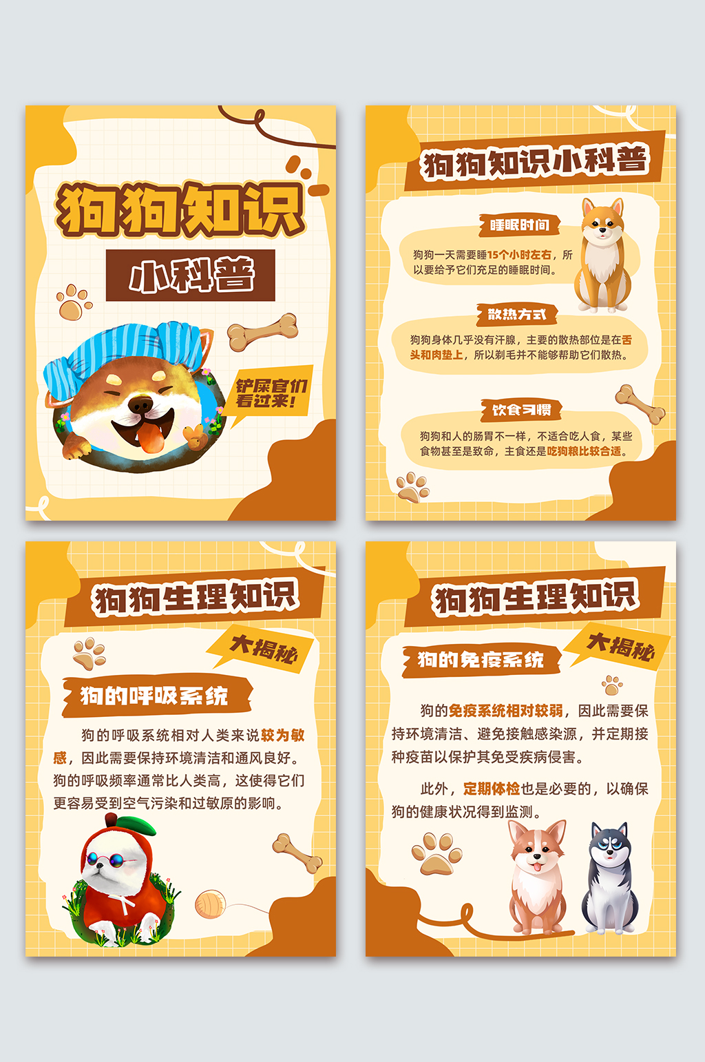 创意养宠攻略小红书封面海报素材