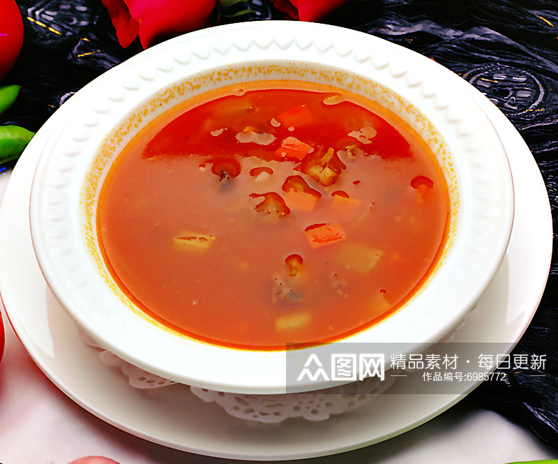 罗宋汤餐饮美食照片素材